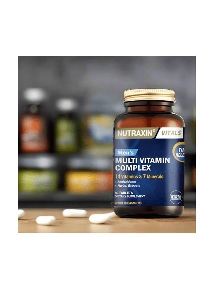 Nutraxin Men's Multivitamin Complex | Daily Support for Energy, Strength & Vitality – 60 Tablets - Image 5